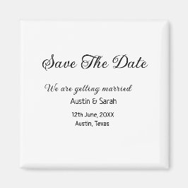 Spara modern text på QR bröllop-webbplatsen för da Magnet