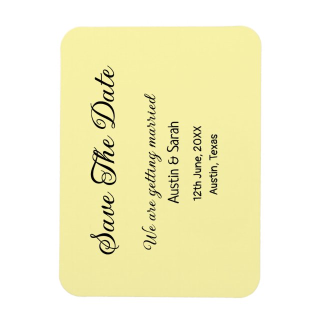 Spara modern text på QR bröllop-webbplatsen för da Magnet (Vertikal)