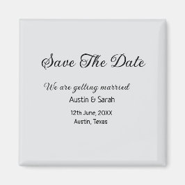 Spara modern text på QR bröllop-webbplatsen för da Magnet