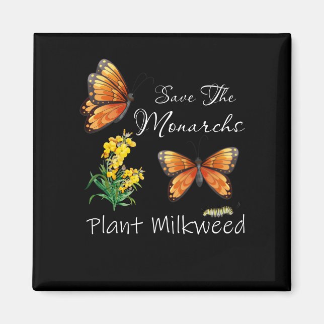 Spara Monarchs Plant Lite Milkweed Butterfly Magnet (Framsidan)