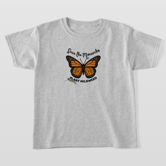Spara Monarken T-Shirt med fjäril  (Laydown)
