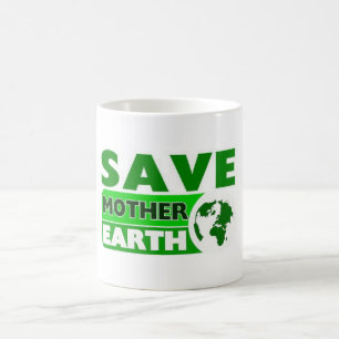Spara mor, bekämpa den globala uppvärmningen kaffemugg