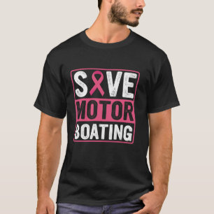 Spara Motor Boot Breast Cancer Pink Ribbon T Shirt