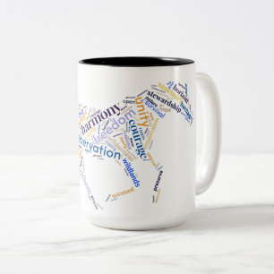 Spara Mustangs Galloping Horse Två-Tonad Mugg