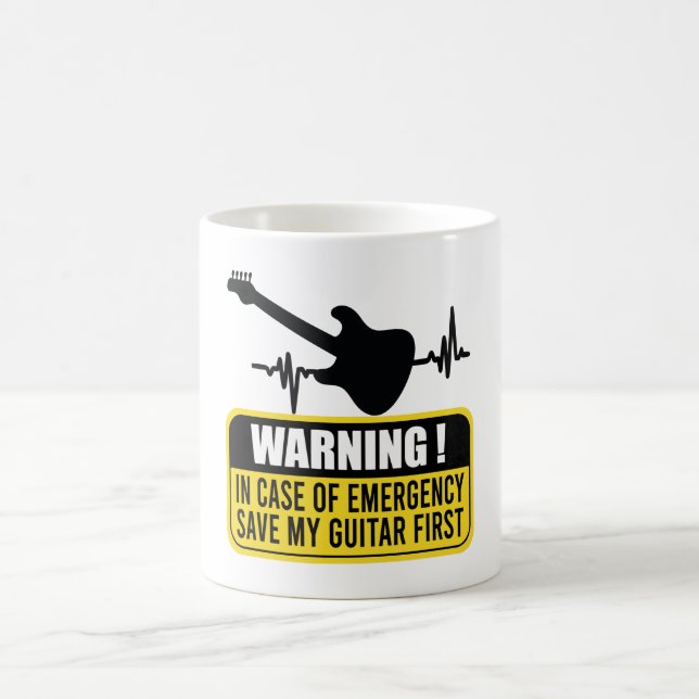 Spara My Guitar First - Funny Guitarist Gift  Kaffemugg (Center)