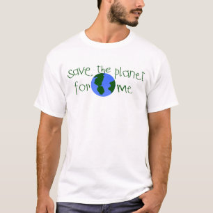 Spara något planet för mig t shirt