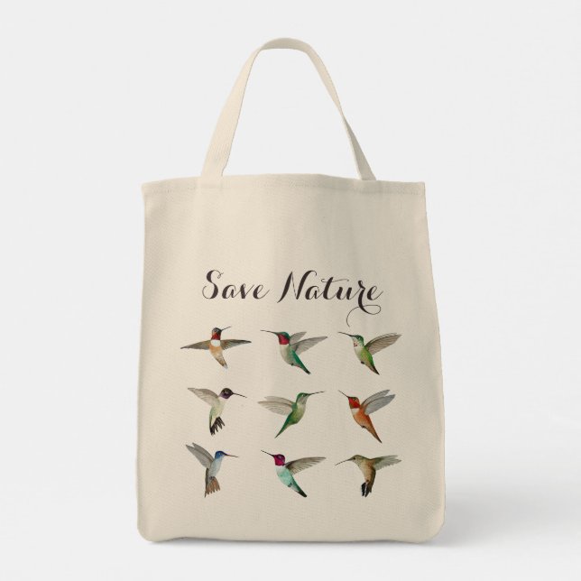 Spara Nature North American Hummingbird Tygkasse (Baksida)
