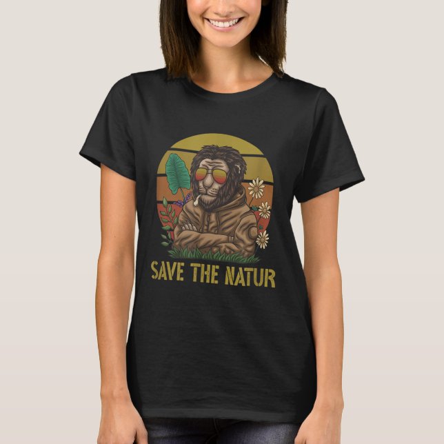 Spara Naturens Spara Naturens Lejona miljö T Shirt (Framsida)