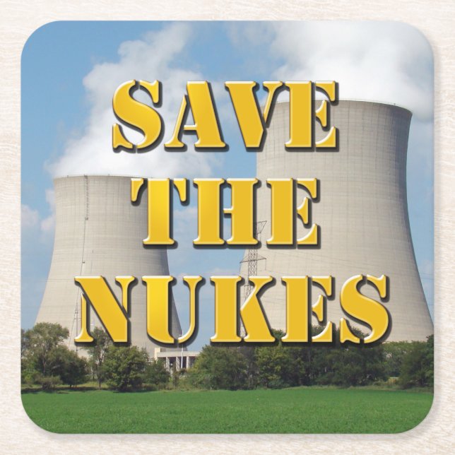 Spara Nukes Underlägg Papper Kvadrat (Framsidan)