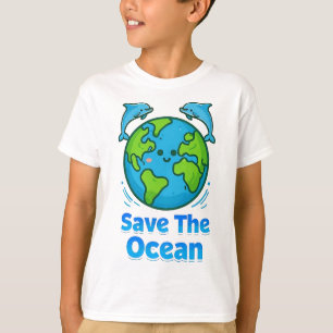 Spara Oceanen, Spara av jorden och delfiner Jorden T Shirt