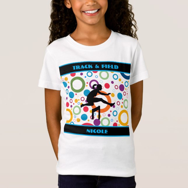 Spåra och Fält Abstrakt T Shirt (Framsida)