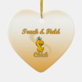 Spåra och Fält Chick Julgransprydnad Keramik