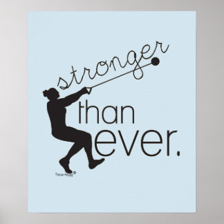 Spåra och Fält Hammer Throw-inspiration Poster