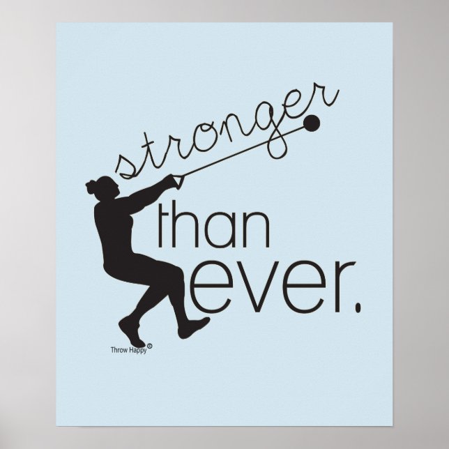 Spåra och Fält Hammer Throw-inspiration Poster (Framsidan)