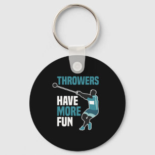 Spåra och Fält Hammer Throw Sport Gift Nyckelring