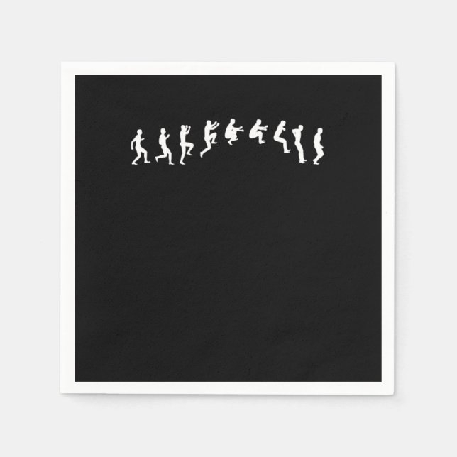 Spåra och Fält-Idrottsman, hög jump, trippeljump,  Pappersservett (Framsidan)