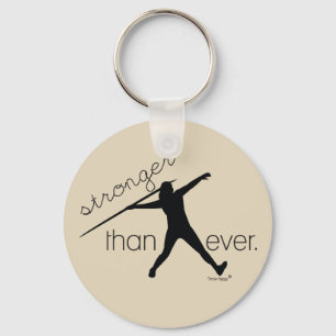 Spåra och Fält Javelin Thrower Keychain Gift Nyckelring