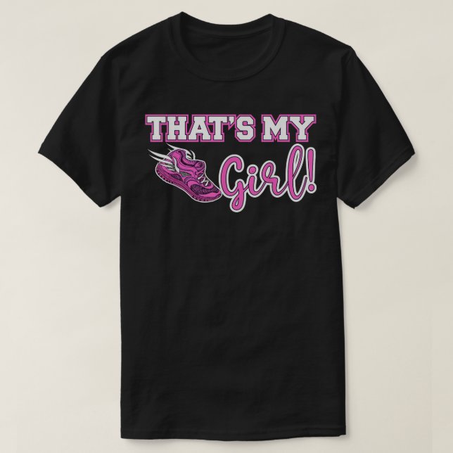Spåra och Fält Mamma.. Det är My Girl High School  T Shirt (Design framsida)