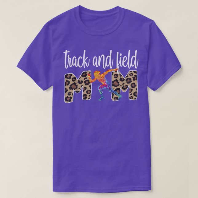 Spåra och Fält-Mamma-spår och Fält-Mor T Shirt (Design framsida)