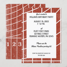 Spåra och Fält-partiets inbjudan Red Running Track