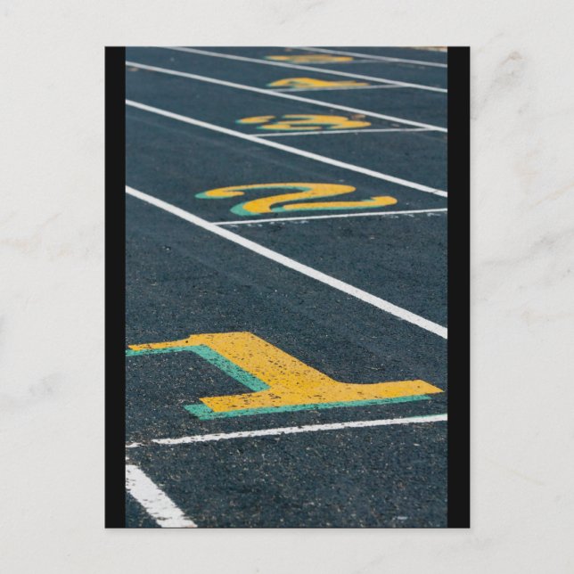 Spåra och fält vykort (Framsida)