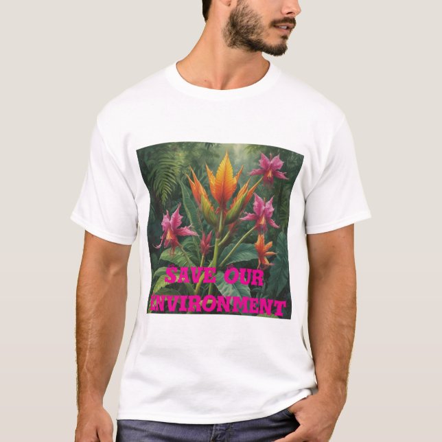 Spara och miljö t shirt (Framsida)
