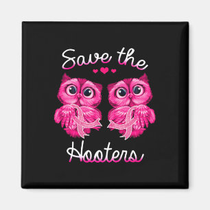 Spara om bröstcancermedvetenhet Hooters Magnet