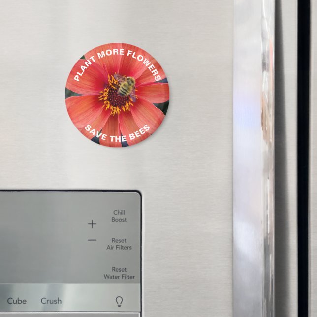 Spara Orangen Bina Dahlia Flower Magnet (In Situ (Fridge))