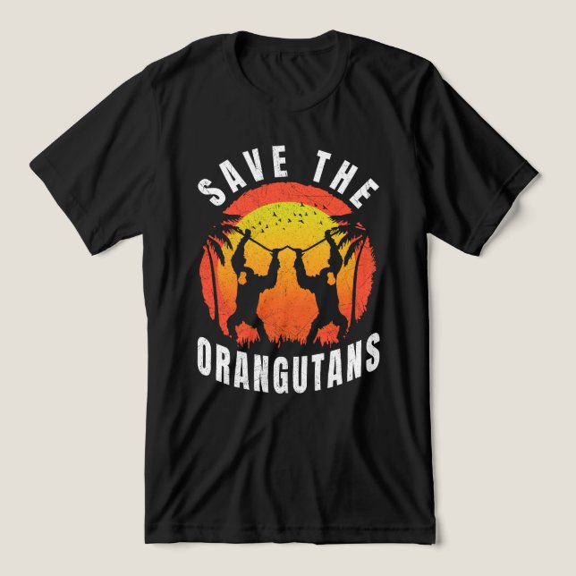 Spara Orangutans T Shirt (Design Framsida)
