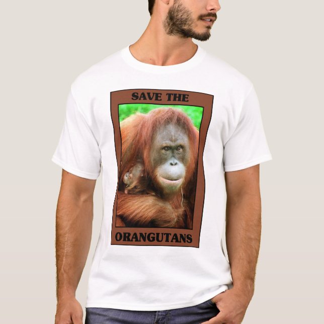Spara orangutansna t shirt (Framsida)