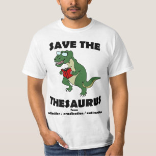 Spara ordbokdinosauren tee shirt