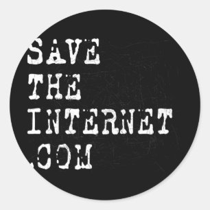Spara på Internet Runt Klistermärke