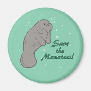 Spara på Manatees! Magnet