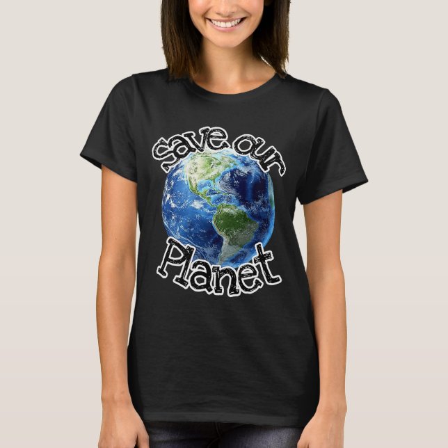 Spara på vår planet t shirt (Framsida)