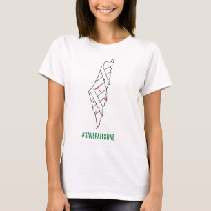Spara Palestina blödning karta - Palestin-frihet T Shirt
