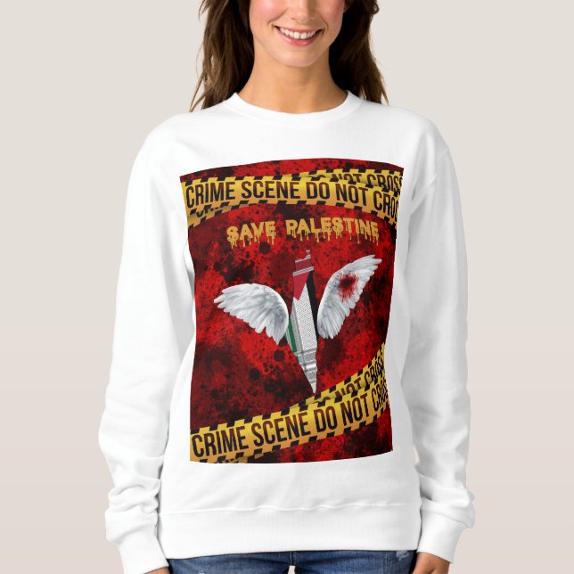 Spara Palestina-Sweatshirtsen, Palestina fritt T Shirt (Framsida)