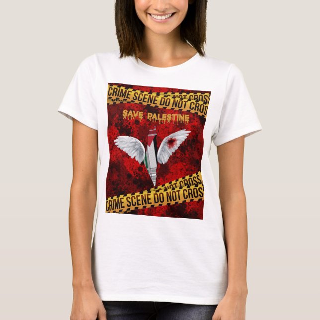 Spara Palestina T-shirt, Fri Palestina T Shirt (Framsida)