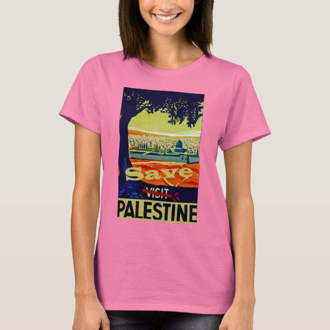 Spara Palestina Tee (Framsida)