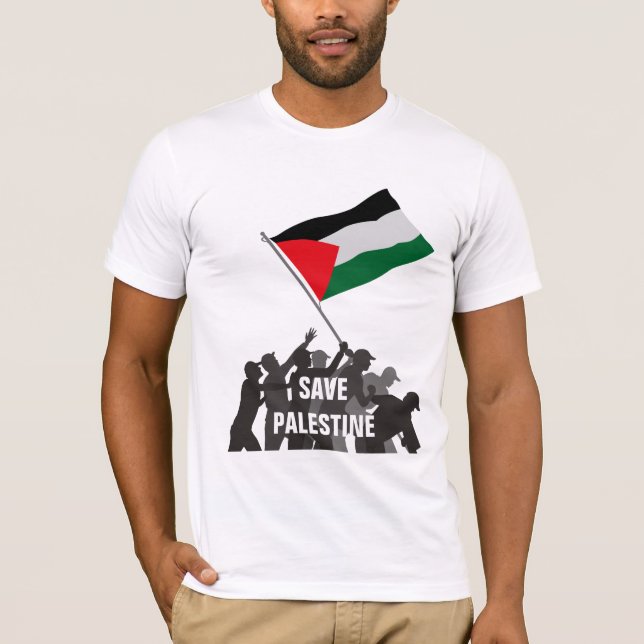 Spara Palestina Tee Shirt (Framsida)