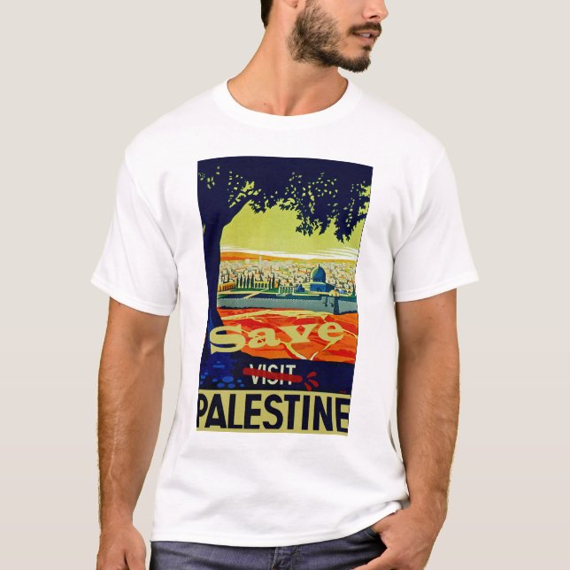 Spara Palestina Tee Shirt (Framsida)