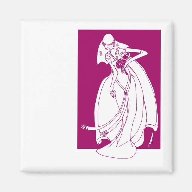 Spara påminnelsen om datumet bröllop magnet (Framsidan)