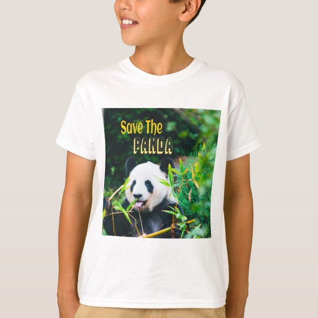 Spara Panda T Shirt (Framsida)