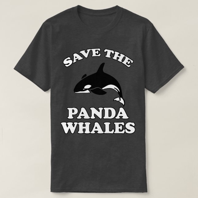 Spara Panda Whales 1 T Shirt (Design framsida)