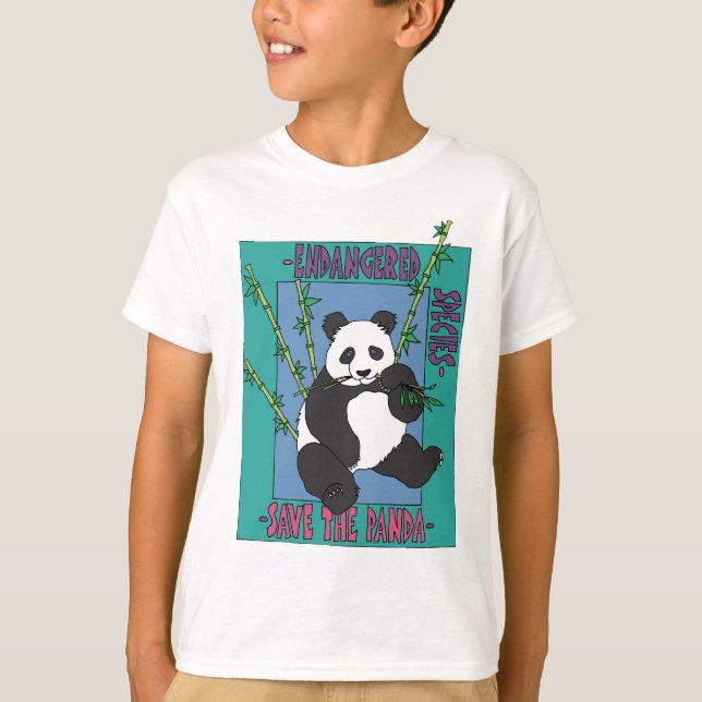Spara pandaen tee shirt (Framsida)