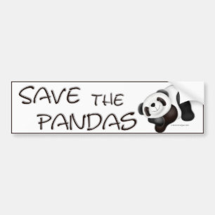 Spara Pandas-klistermärke Bildekal