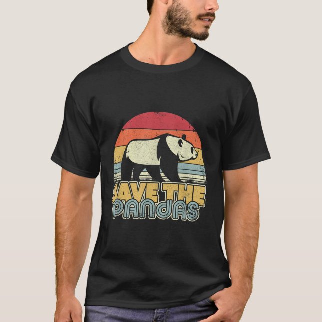 Spara Pandas Stil Panda T Shirt (Framsida)
