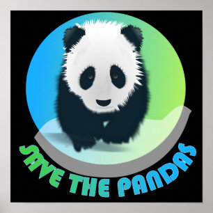 Spara Pandasaffischen Poster