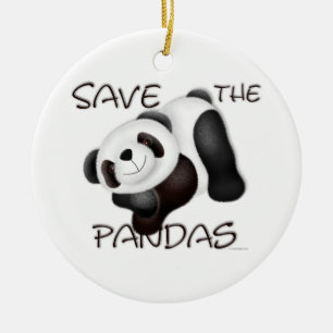 Spara Pandasprydnaden Julgransprydnad Keramik