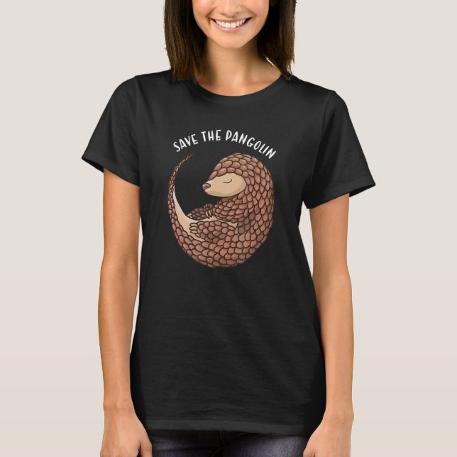 Spara Pangolin Pangolin Pangolin T Shirt (Framsida)