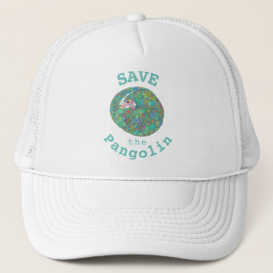 Spara Pangolin slogan teal Keps